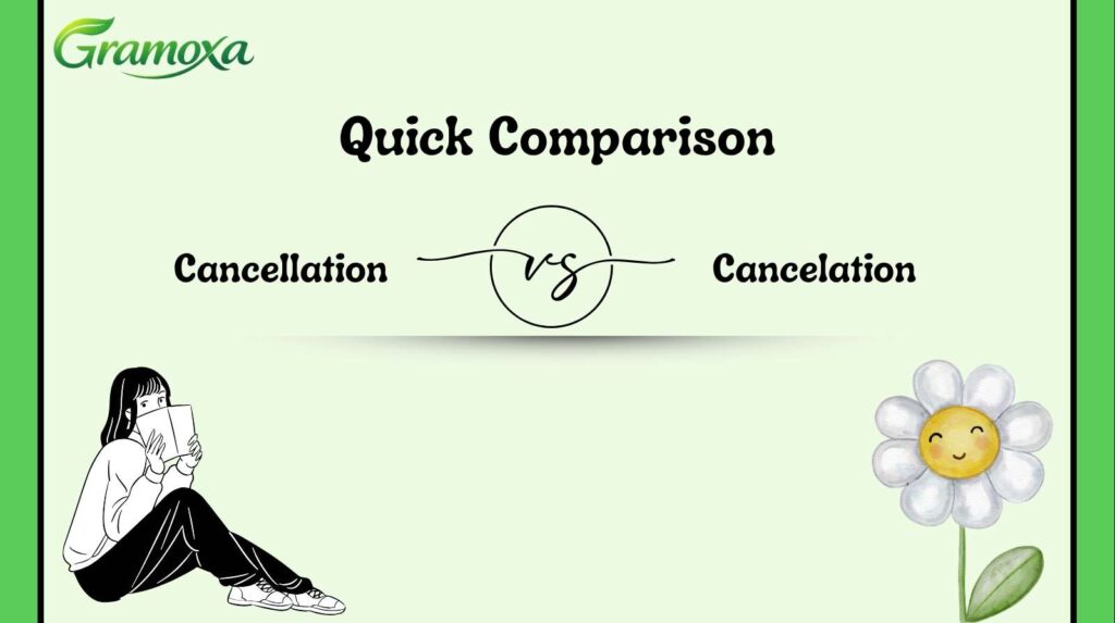 Cancellation vs Cancelation