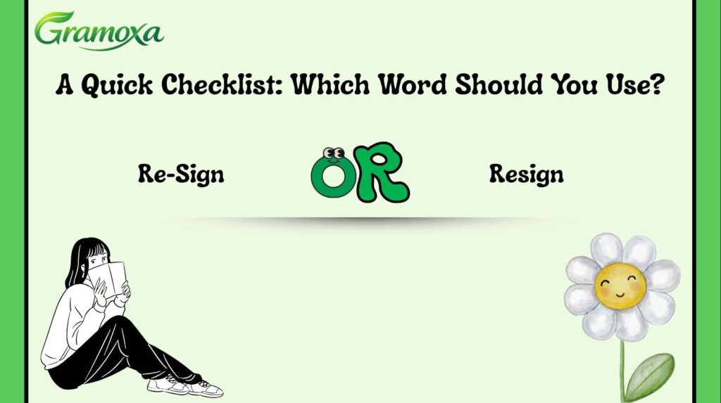 Re-Sign or Resign